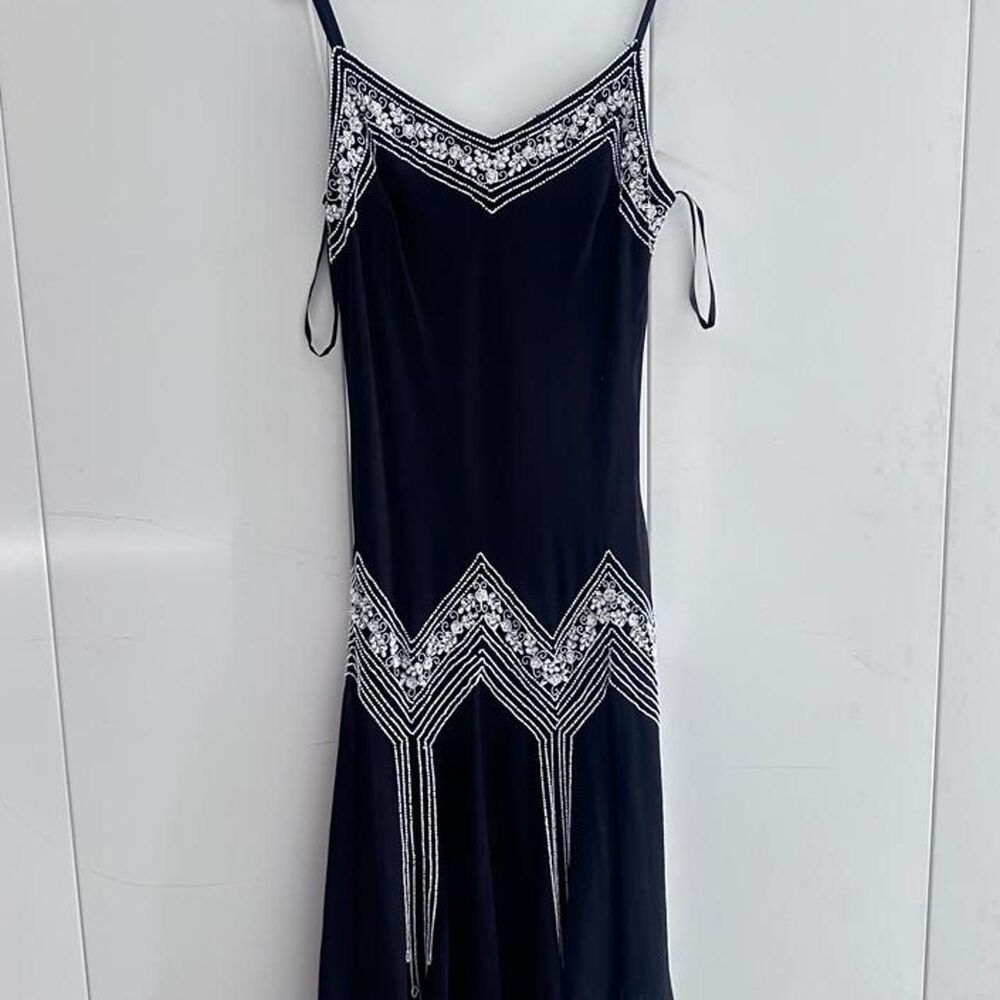 Unbranded Women's Black and Navy Dress